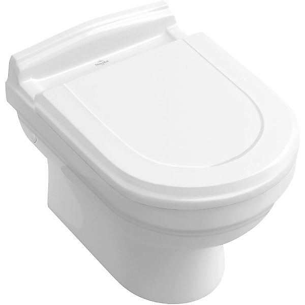 Villeroy & Boch Hommage WC-Sitz mit Absenkautomatik Weiß günstig online kaufen