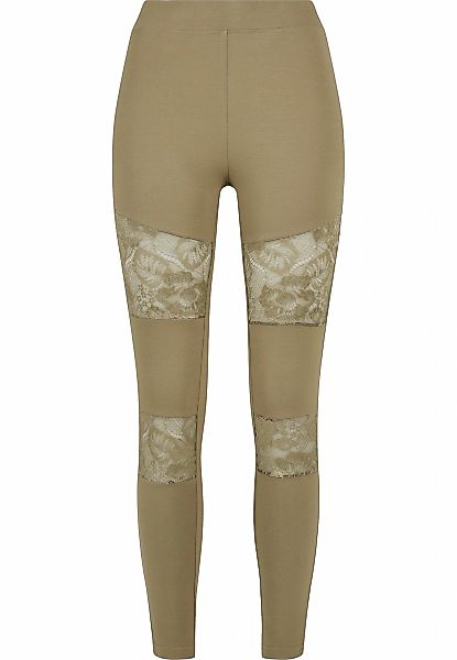 URBAN CLASSICS Leggings "Urban Classics Damen Ladies Laces Inset Leggings" günstig online kaufen