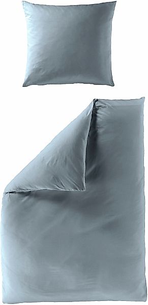 BIERBAUM Bettwäsche "Elegant uni" 3 Stk. Mako-Satin, 100 % Baumwolle, Uni, günstig online kaufen