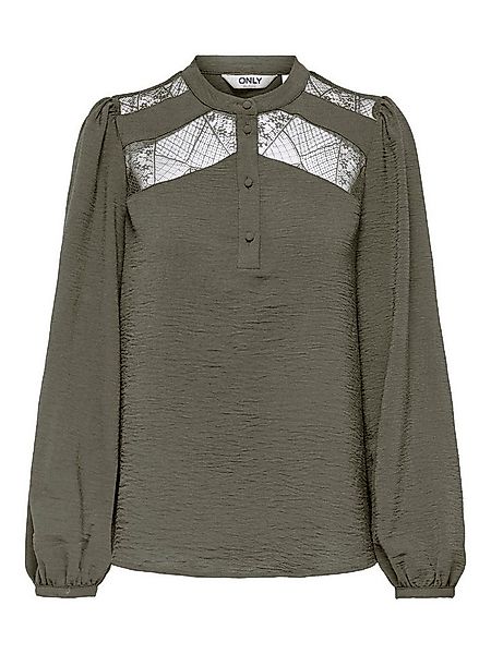 ONLY Langarmbluse ONLYOHANNA LIFE FR L/S LACE TOP WVN CS günstig online kaufen