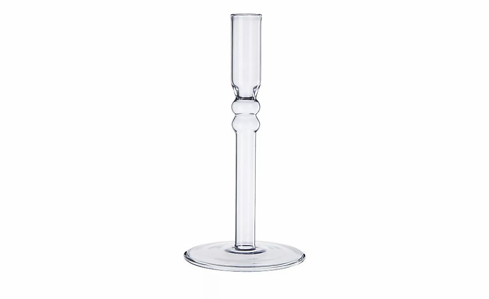 HOME STORY Kerzenständer   ¦ blau ¦ Glas ¦ Maße (cm): H: 20,5  Ø: 10 Access günstig online kaufen
