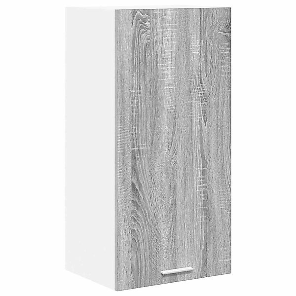 vidaXL Hängeschrank mit Tür Riga Grau Sonoma und Weiß 40 x 31 x 80 cm 88426 günstig online kaufen