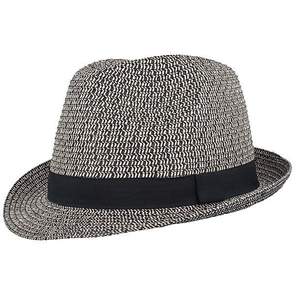 Breiter Strohhut knautschbarer Borten-Trilby günstig online kaufen