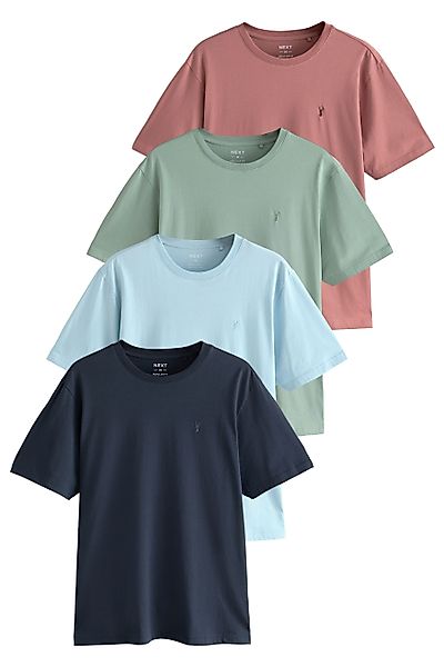 Next T-Shirt Regular Fit T-Shirts, 4er-Pack günstig online kaufen