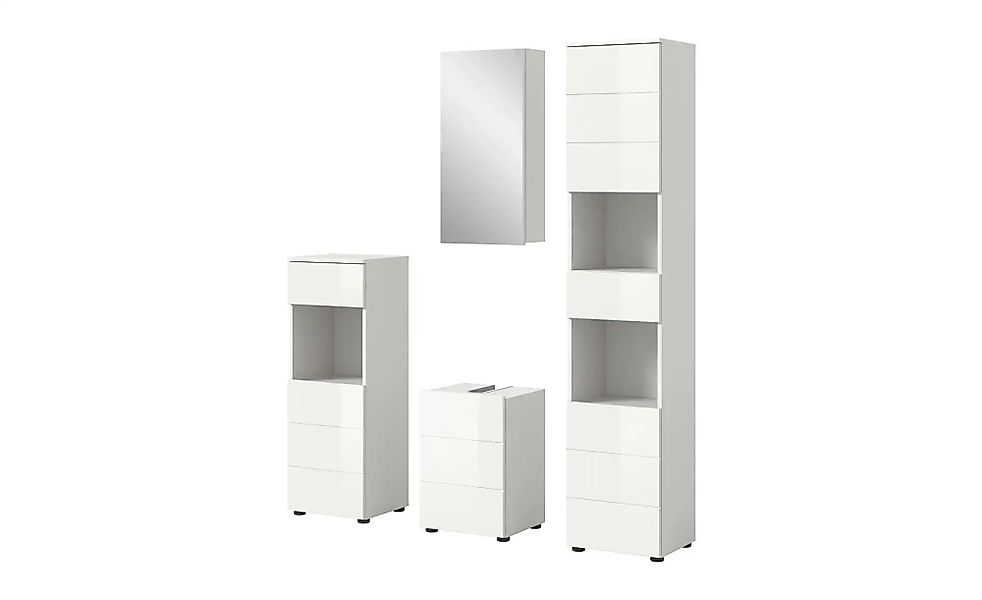 Badkombination   ¦ weiß ¦ Maße (cm): B: 144 H: 190 Schränke > Badschränke > günstig online kaufen