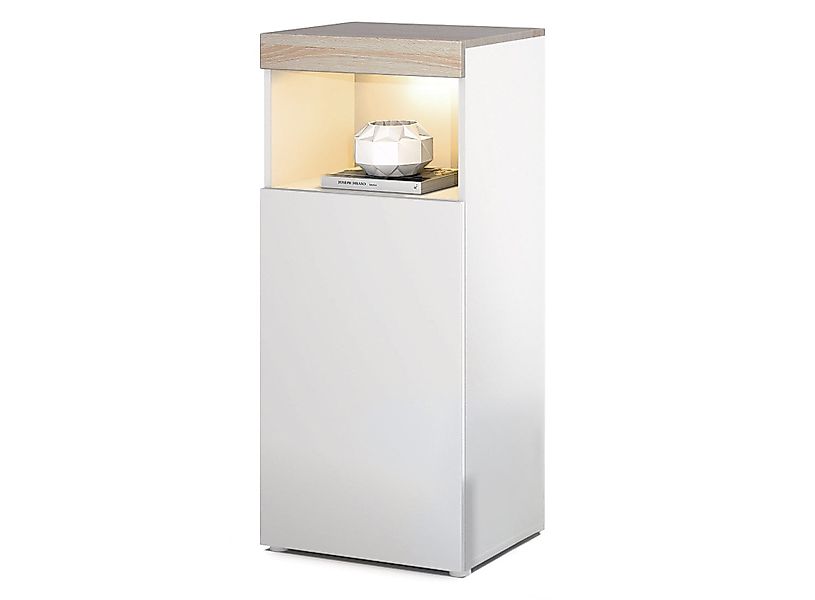 Vladon Standvitrine Pure (Vitrine, Korpus, Eiche günstig online kaufen