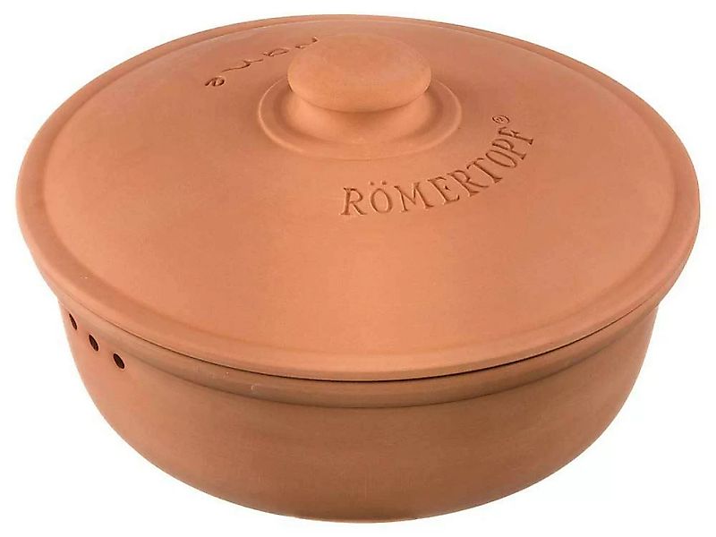 Römertopf Brottopf Rund Thermo Brotkasten Terracotta 30cm günstig online kaufen