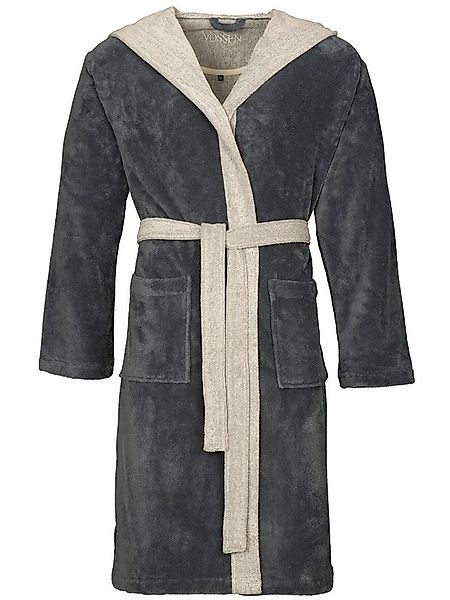Vossen Unisex-Bademantel Unisex Bademantel mit Kapuze Poppy, Viskose, hohe günstig online kaufen