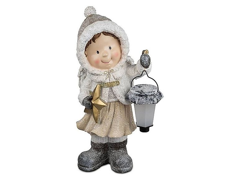 formano Gartenfigur Engel stehend mit LED Laterne 39 cm günstig online kaufen