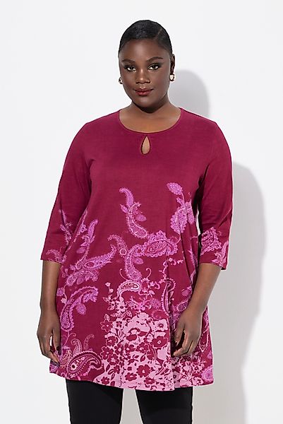 Ulla Popken Longshirt Longshirt bedruckt Rundhals günstig online kaufen