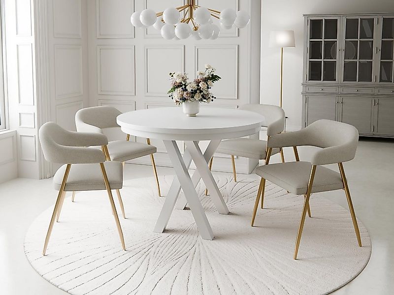 Compleo Esstisch Esszimmer, Modern, Japandi, Industrial - Küchentisch - Run günstig online kaufen