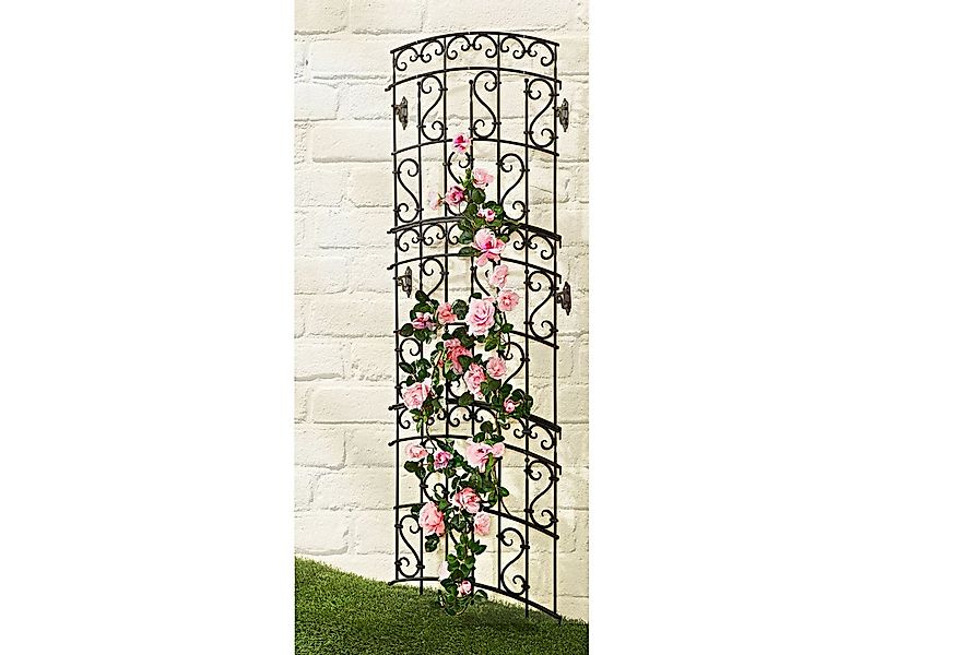 HTI-Living Rankgitter Rankgitter mit Ornamenten Nessa Schwarz 2er-Set Set, günstig online kaufen