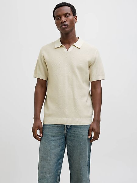 Jack & Jones Rundhalspullover "JPRCCEASTON KNIT SPLIT NECK SS SN" günstig online kaufen