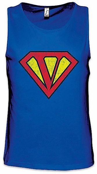 Urban Backwoods Tanktop Super V Ärmelloses T-Shirt Buchstabe Initialen Vorn günstig online kaufen