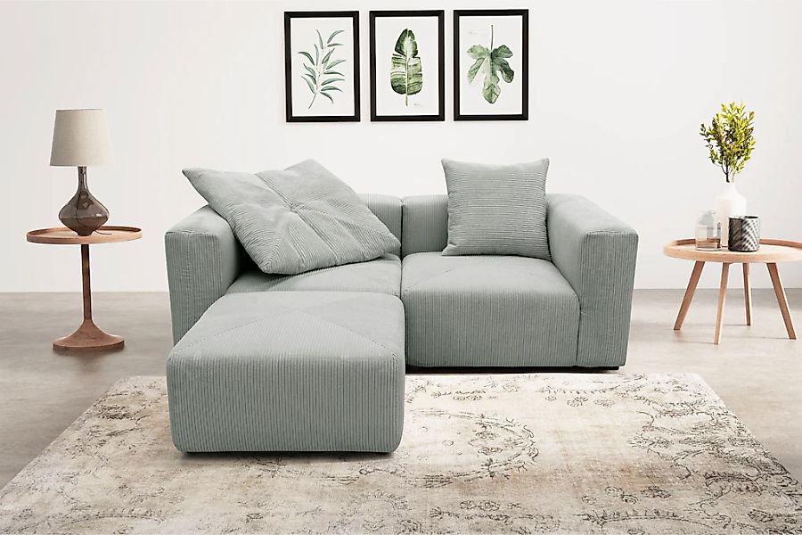 Home affaire Ecksofa "Gerrid L-Form" Cord, Modulsofa, bestehend aus 2 Eckel günstig online kaufen