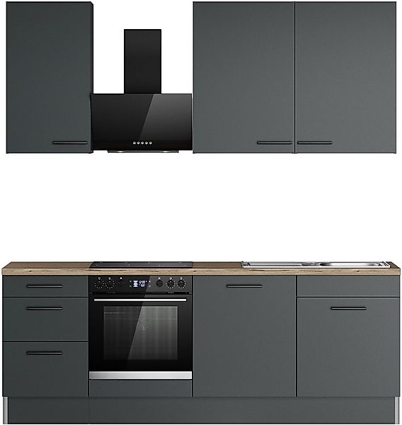 OPTIFIT Küchenzeile Fiona, Breite 230 cm, mit Hanseatic-E-Geräten in Premiu günstig online kaufen