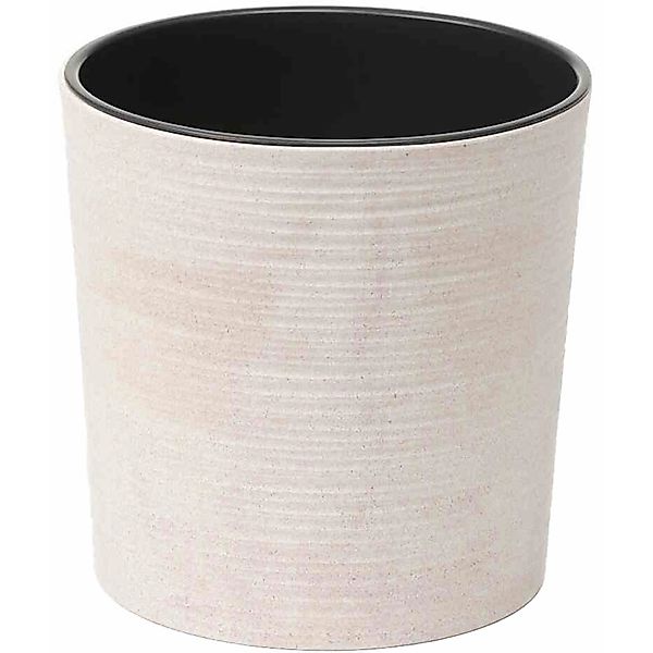 Siena Garden Pflanzgefäß Eco Lens Weiß Ø 25 cm x 25,5 cm günstig online kaufen