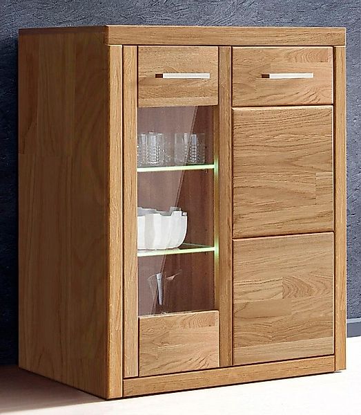 Home affaire Vitrine "LOGO68, Einlegeboden verstellbar,1Glastür, Wohnzimmer günstig online kaufen