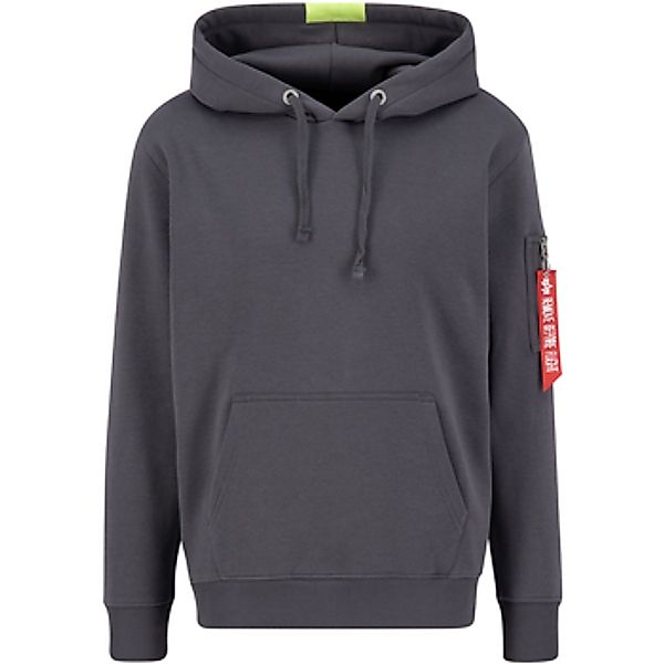Alpha Industries  Sweatshirt Red Stripe Hoodie - vintage grey günstig online kaufen