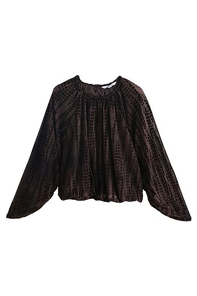 Next Langarmbluse Devore-Bluse mit langen Fledermausärmeln (1-tlg) günstig online kaufen