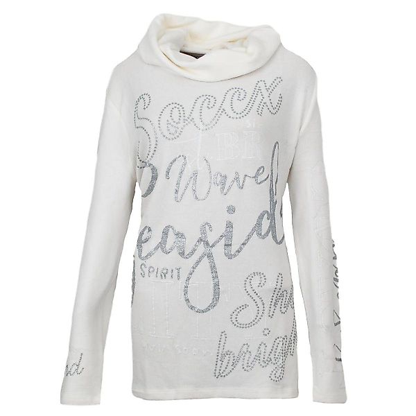 SOCCX Stehkragenpullover Damen Schlupfkragen Nautic Lights günstig online kaufen