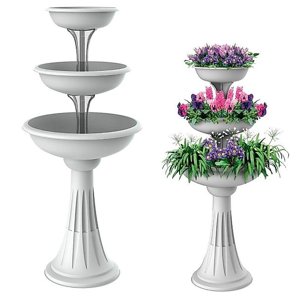 GarPet Pflanzschale Blumenständer mit 3 Pflanzschalen günstig online kaufen