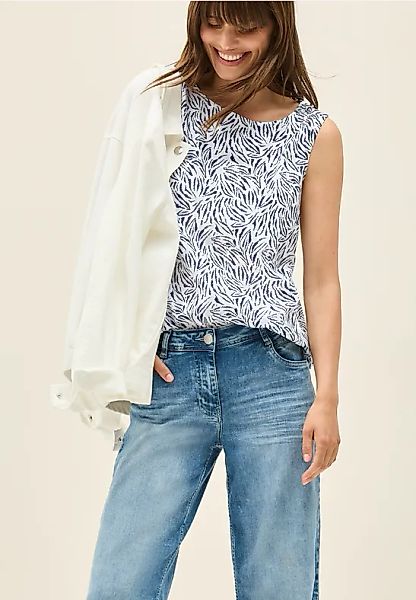 Blusentop mit Minimal Print günstig online kaufen