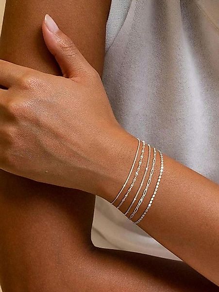 The Beauty House Armband Set Minimalistische Damen Armbänder Set, 4 zarte K günstig online kaufen