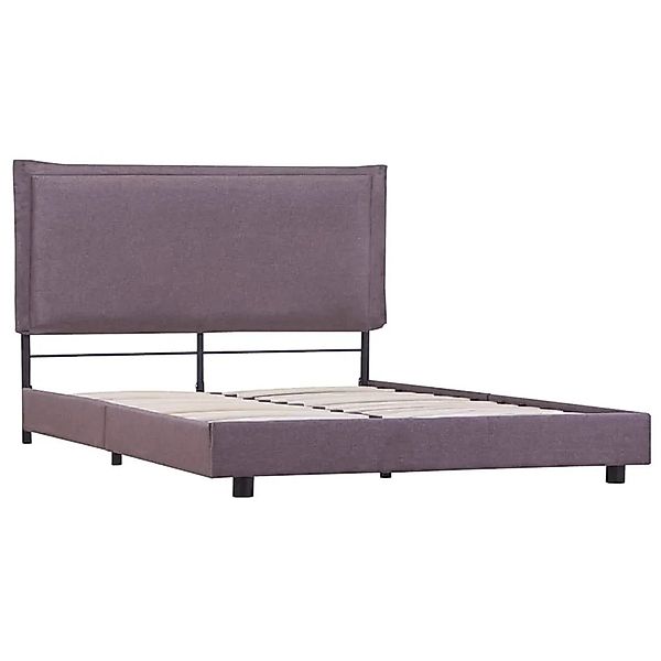 vidaXL Bettgestell Ohne Matratze Taupe Stoff 90x200 cm 281178 günstig online kaufen