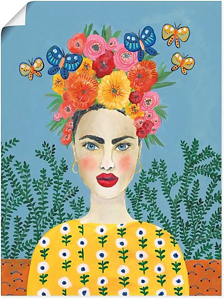 Artland Wandbild "Frida-Kopfschmuck I", Bilder von Frauen, (1 St.), als Lei günstig online kaufen