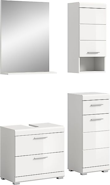 INOSIGN Badmöbel-Set »Siena, 4 teilig, bestehend aus:«, (Set), Waschbeckenu günstig online kaufen