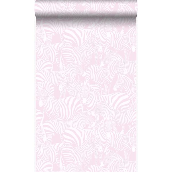 Origin Wallcoverings Tapete Zebras Hellrosa 53 cm x 10.05 m günstig online kaufen