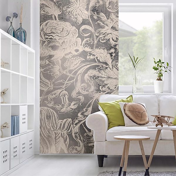 Raumteiler Muster & Textur Verblühtes Blumenornament I günstig online kaufen