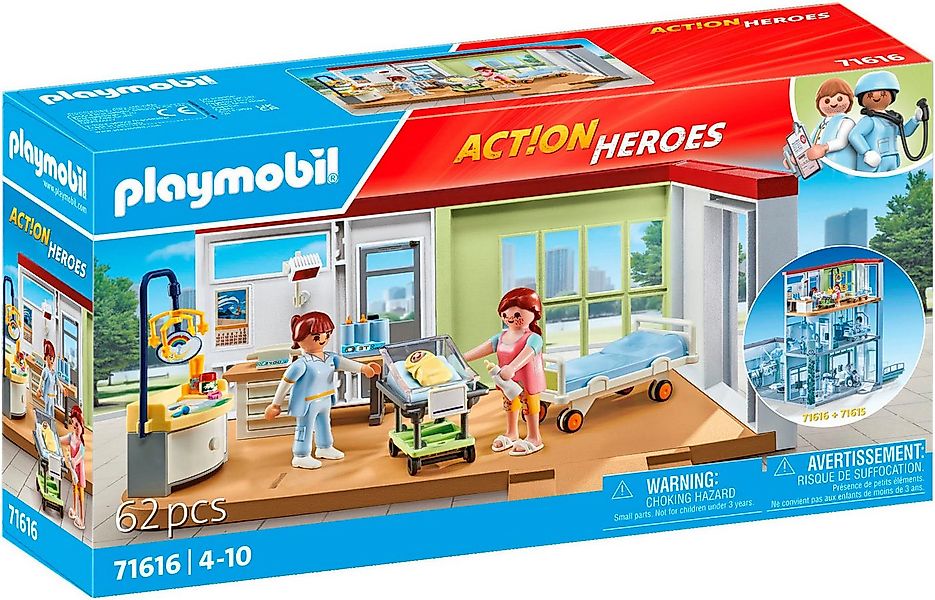 Playmobil® Entbindungsstation (71616), Action Heroes Konstruktions-Spielset günstig online kaufen