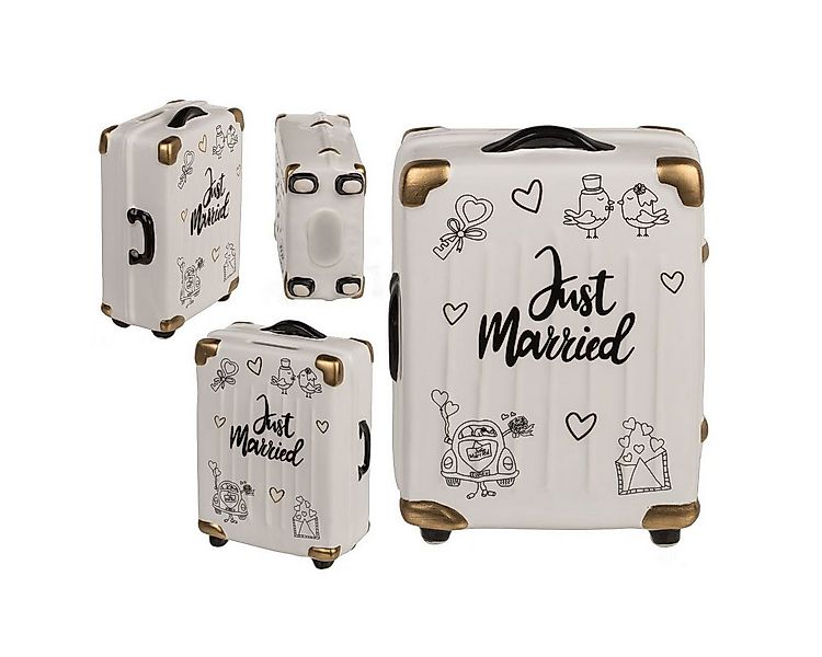 Out of the Blue Spardose Spardose Just Married Trolley Koffer 11x6x16cm günstig online kaufen