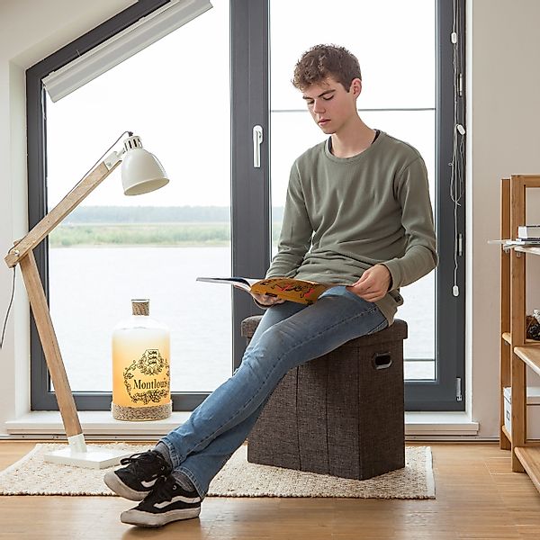 relaxdays Sitzhocker Faltbarer Sitzhocker, Braun günstig online kaufen