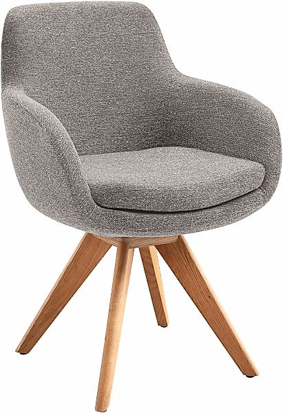 Musterring Esszimmerstuhl "Tavia", (Set), 2 St., Chenille, Stativgestell Ei günstig online kaufen