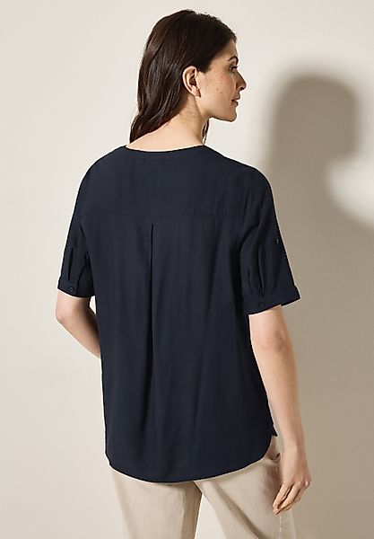 Cecil Shirtbluse mit geschlitztem Rundhalsausschnitt günstig online kaufen