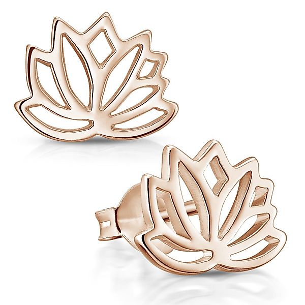 Materia Paar Ohrstecker Lotusblume / Lotusblüte günstig online kaufen