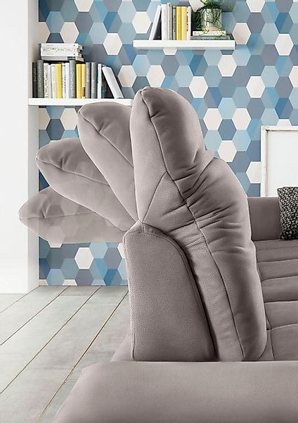 set one by Musterring Ecksofa "SO4100 V", mit verstellbaren Kopfteilen, wah günstig online kaufen