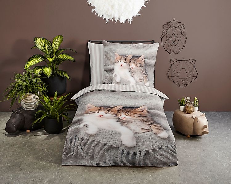 PURE luxury collection Kinderbettwäsche »Snooze«, Mikrofaser, 135x200, Pfle günstig online kaufen