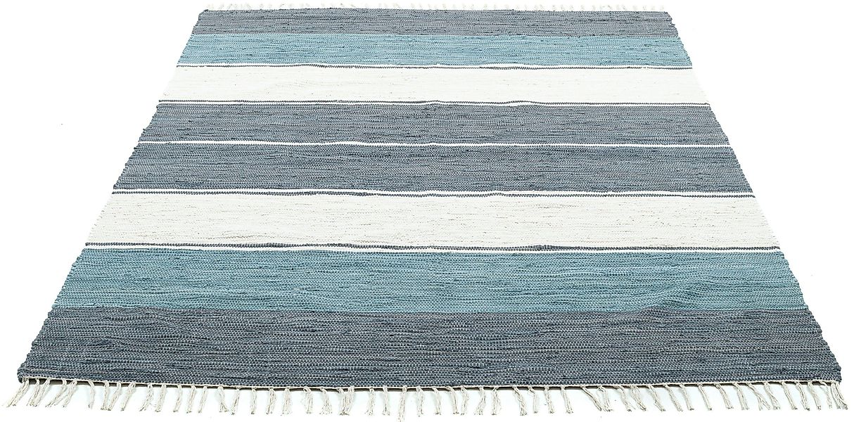 THEKO Teppich Stripe Cotton, rechteckig, Höhe: günstig online kaufen