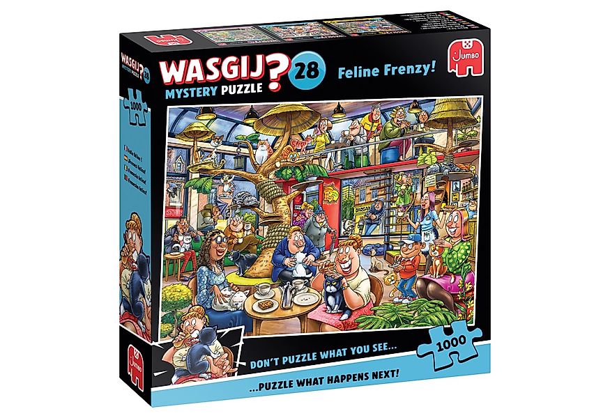 Jumbo Spiele Puzzle Wasgij Mystery 28 Feline Frenzy 1000 Teile Puzzle, 1000 günstig online kaufen