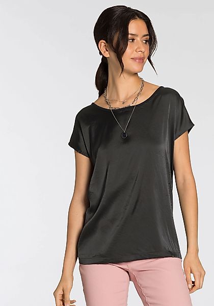 Laura Scott Shirtbluse, aus Satin und Jersey günstig online kaufen