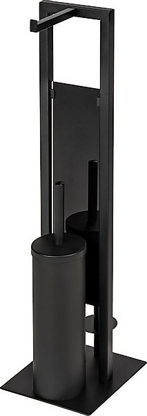 WENKO WC-Garnitur Rivalta, schwarz, 3 in 1 Standgarnitur günstig online kaufen