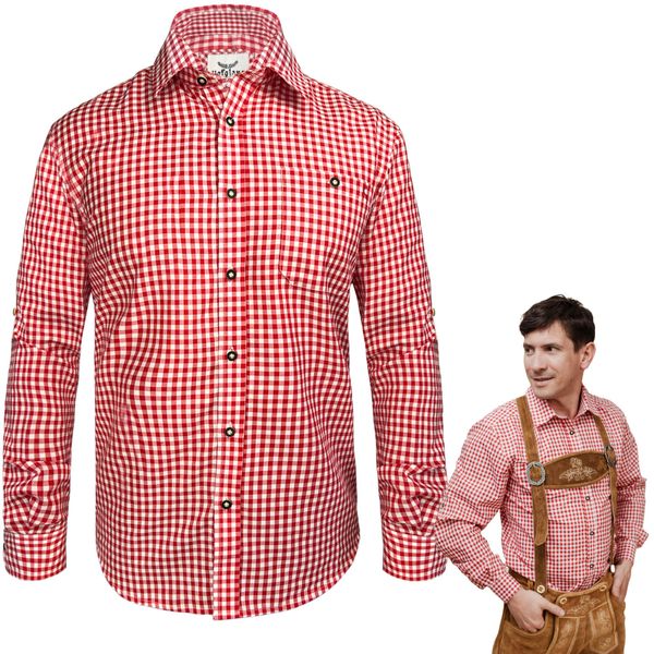HOFGLANZ Trachtenhemd Traditionelles Trachtenhemd Herren Langarm günstig online kaufen
