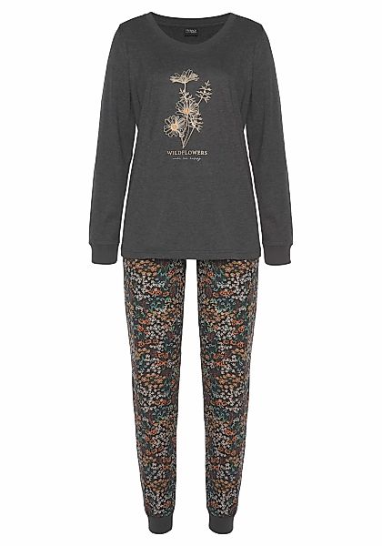 Vivance Dreams Pyjama, (2 tlg.), mit Frontdruck günstig online kaufen