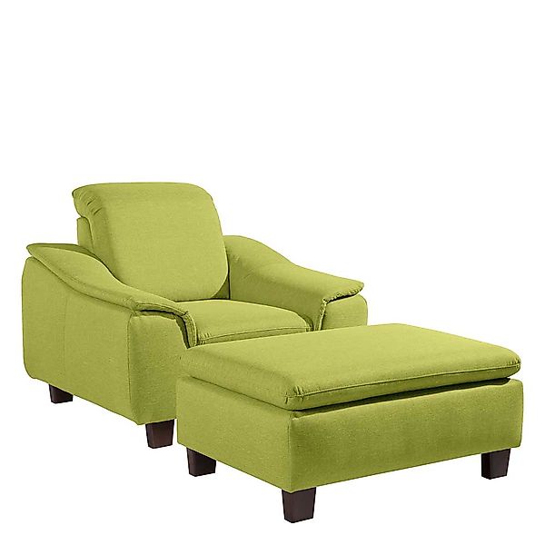 Design Wohnzimmer Sessel Made in Germany optional mit Fußhocker günstig online kaufen