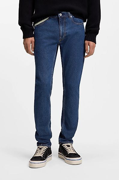 HUGO Blue Slim-fit-Jeans enger Beinverlauf, mittlere Bundhöhe, stone washed günstig online kaufen