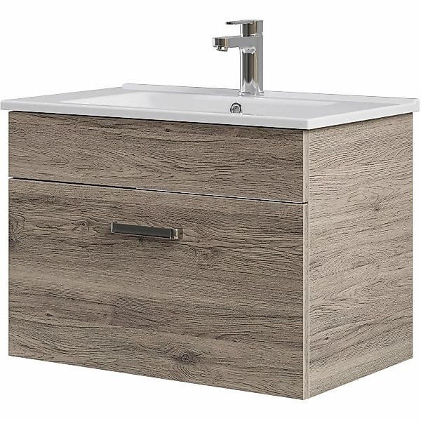 Pelipal Waschtisch Quickset 313 75 cm Sanremo Eiche Terra mit Softclose günstig online kaufen
